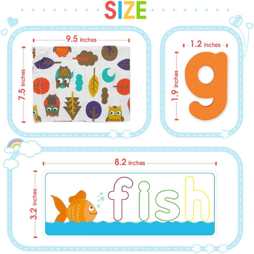 KMUYSL See & Spell Learning Toys for Kids , Educational Preschool Activity Set for Boys & Girls.