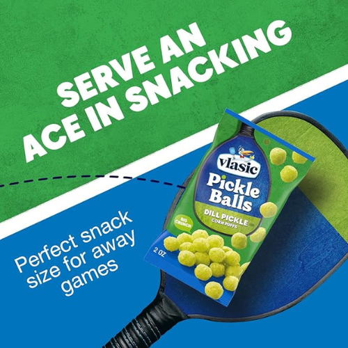 Vlasic Pickle Balls β Dill Flavored Corn Puffs, 2 oz Bag