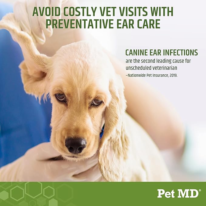 Pet MD Dog Ear Wipes β 100 Count