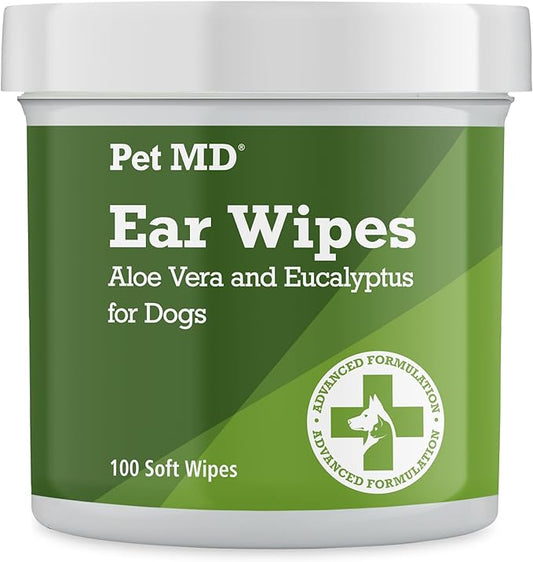 Pet MD Dog Ear Wipes – 100 Count