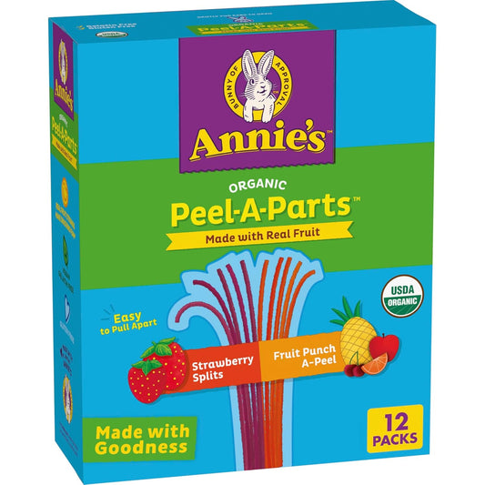 Annie’s Organic Peel A Parts , Fun & Fruity Snacking Made Clean.