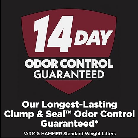 ARM & HAMMER Clump & Seal Cat Litter β 18lb, 14-Day Odor Control