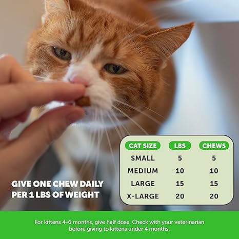 Cat Hairball Chews – 90-Day Chicken Treats