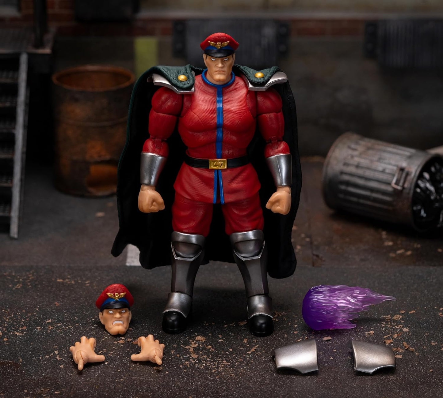 Jada Toys – Street Fighter II M. Bison Action Figure – 1:12 Scale, 6" Tall