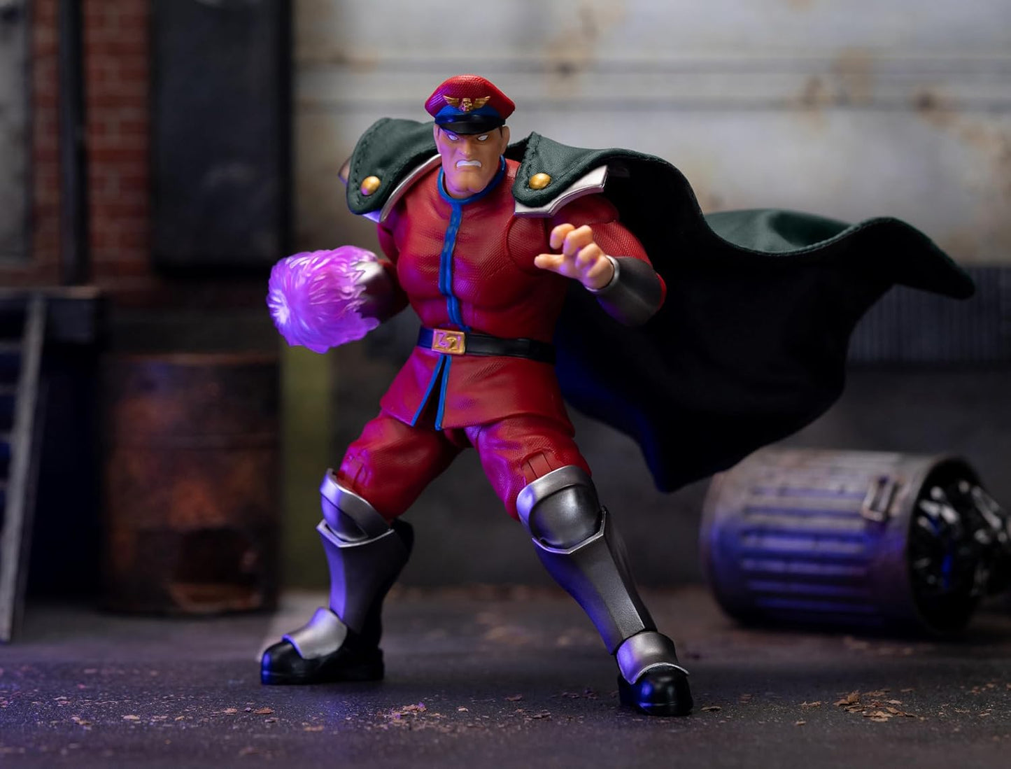 Jada Toys – Street Fighter II M. Bison Action Figure – 1:12 Scale, 6" Tall