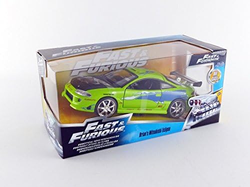 Fast & Furious 1:24 Brian's Mitsubishi Eclipse Die-Cast Car – Collectible Toy for Kids & Adults
