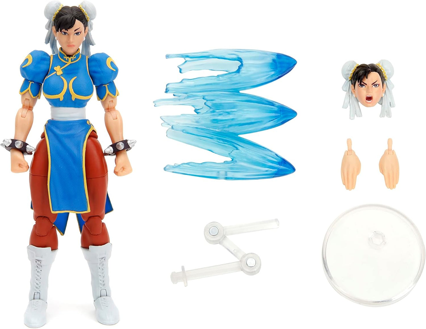 Street Fighter II 6" Chun Li Action Figure – 1:12 Scale, Toys for Kids and Adults