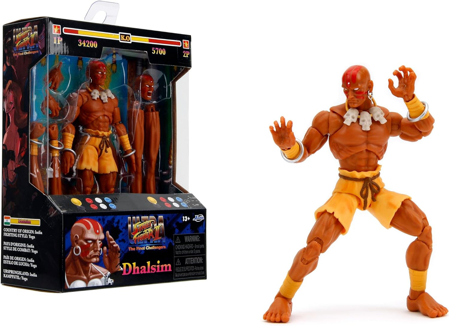 Street Fighter 6" Dhalsim Action Figure – Collectible Toy for Kids & Adults