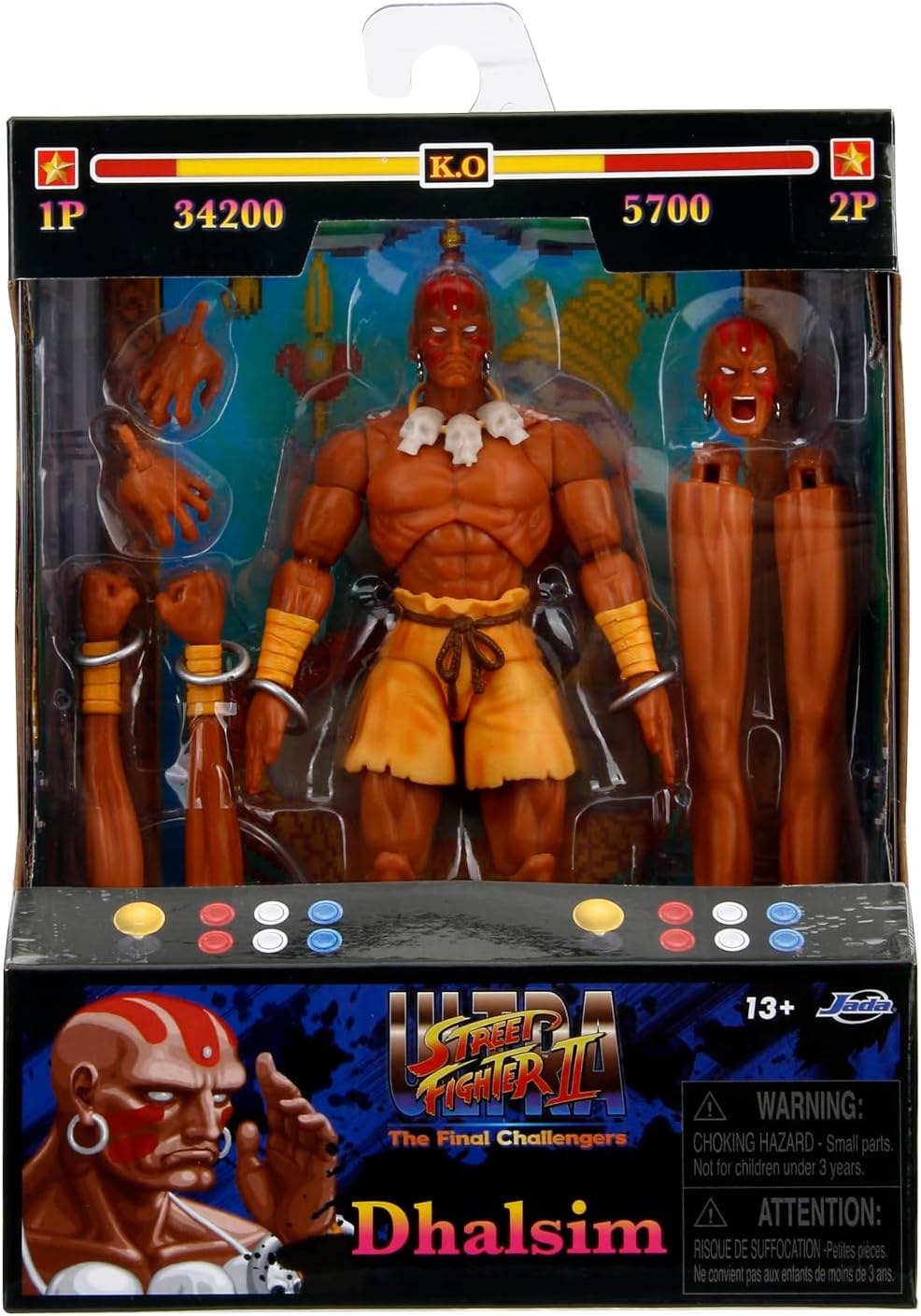 Street Fighter 6" Dhalsim Action Figure – Collectible Toy for Kids & Adults