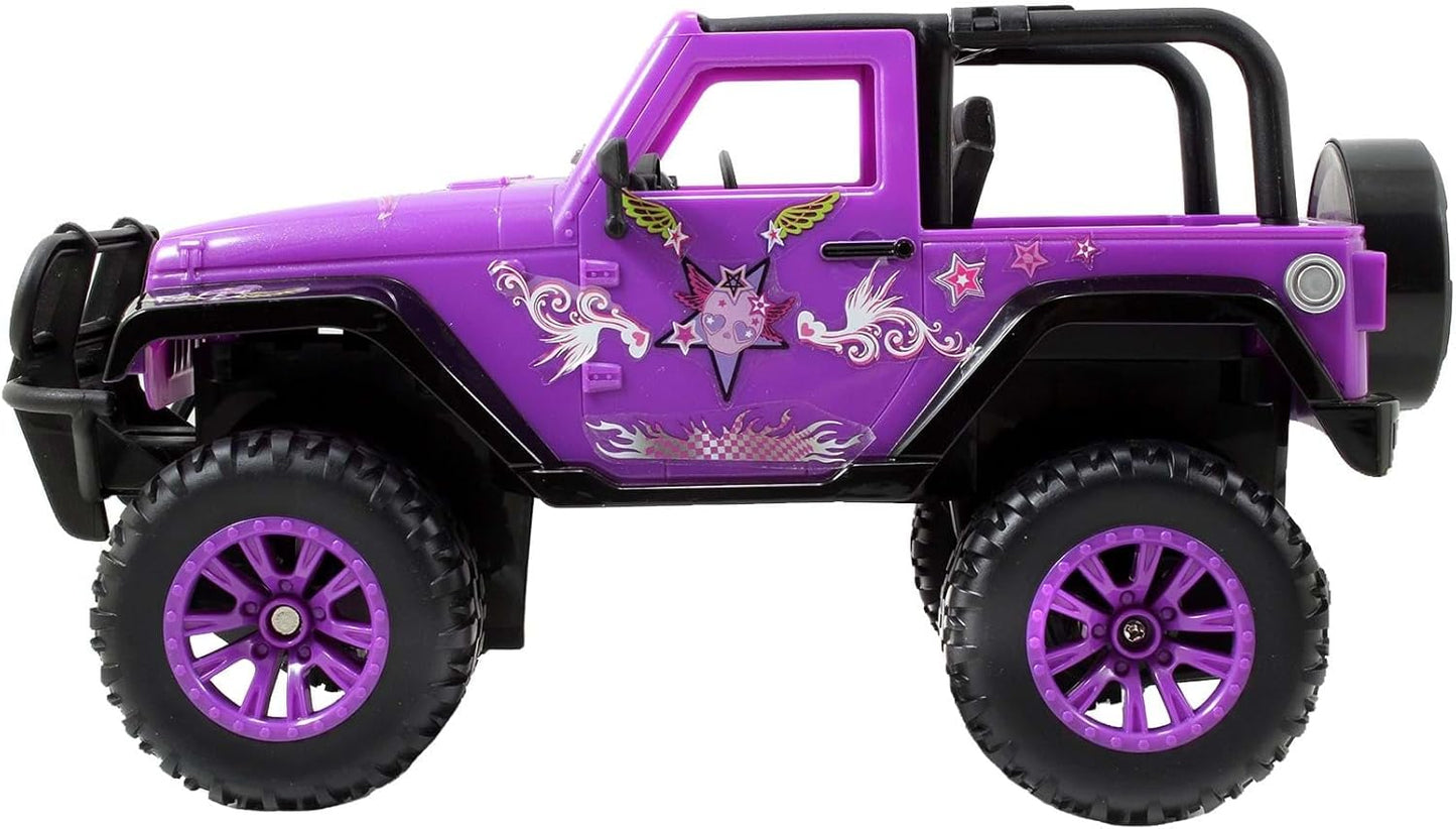 Jada Toys GIRLMAZING Jeep R/C Vehicle (1:16 Scale) – Purple