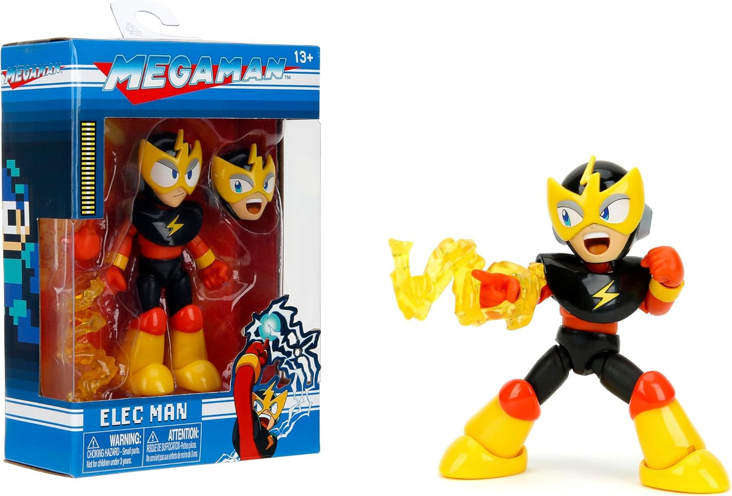 Jada Toys Mega Man 4" Elec Man – 1:12 Scale Action Figure, Wave 2