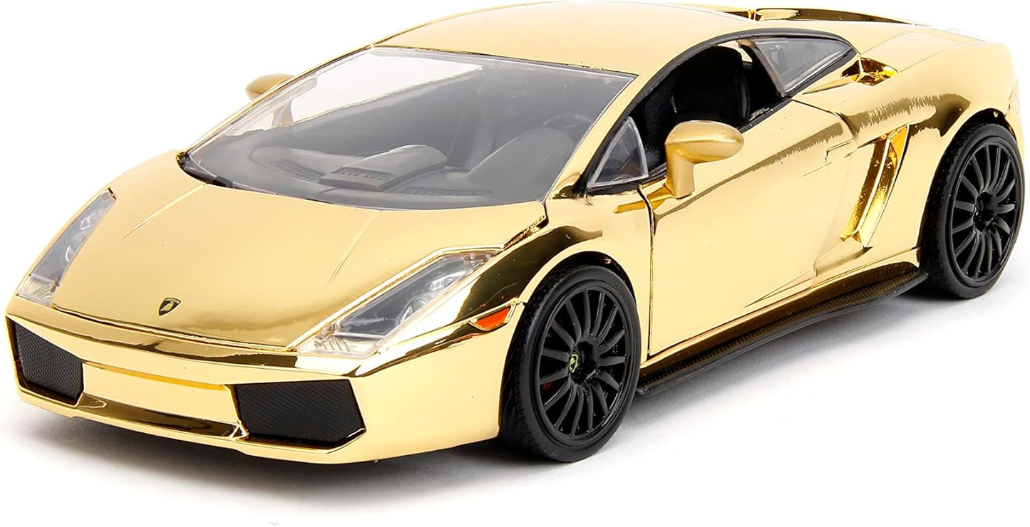 Fast & Furious 1:24 Lamborghini Gallardo Gold Chrome Die-Cast Car