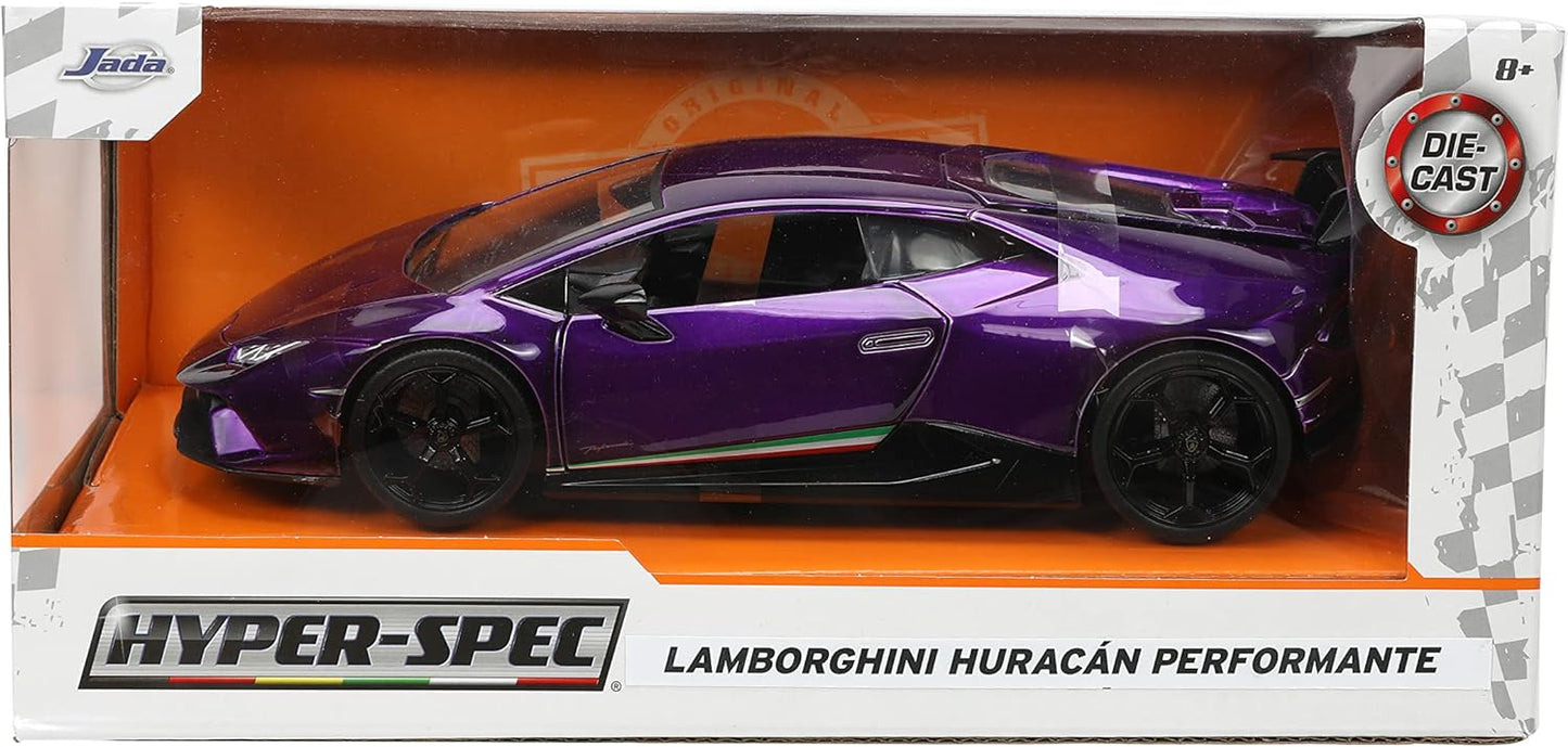 HyperSpec 1:24 Lamborghini Huracan Performante Candy Purple Die-Cast Car – Collectible Toy for Kids & Adults
