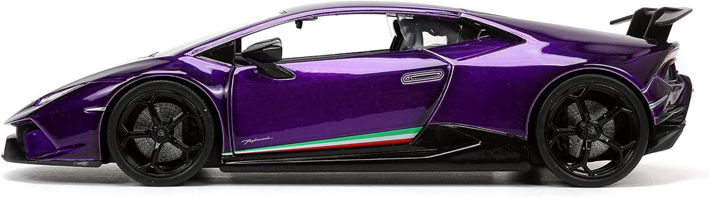 HyperSpec 1:24 Lamborghini Huracan Performante Candy Purple Die-Cast Car – Collectible Toy for Kids & Adults
