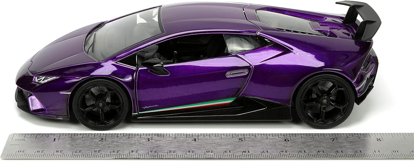 HyperSpec 1:24 Lamborghini Huracan Performante Candy Purple Die-Cast Car – Collectible Toy for Kids & Adults