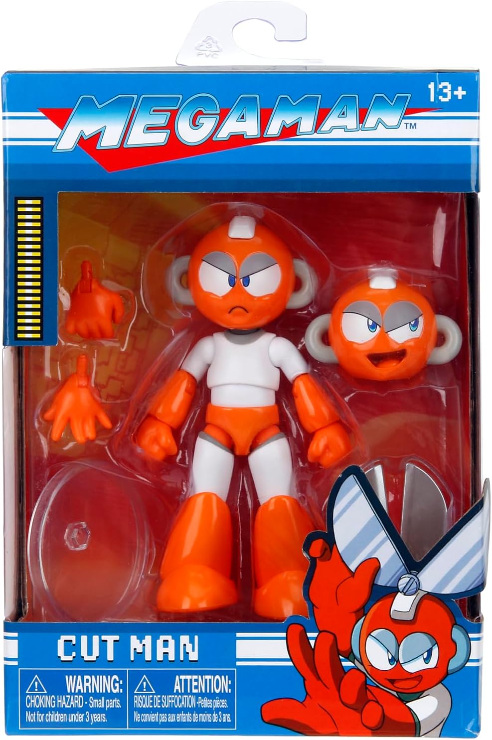 Jada Mega Man 4" Cut Man – 1:12 Scale Action Figure, Wave 2