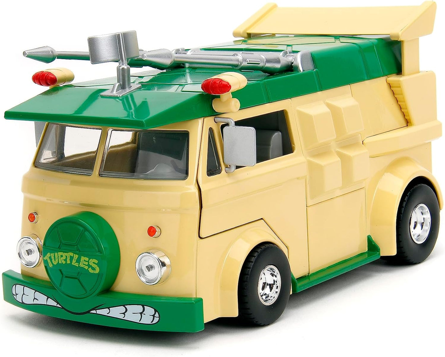 Teenage Mutant Ninja Turtles 1:24 Party Wagon Die-Cast Car & 2.75" Donatello Figure – Collectible Toy for Kids & Adults