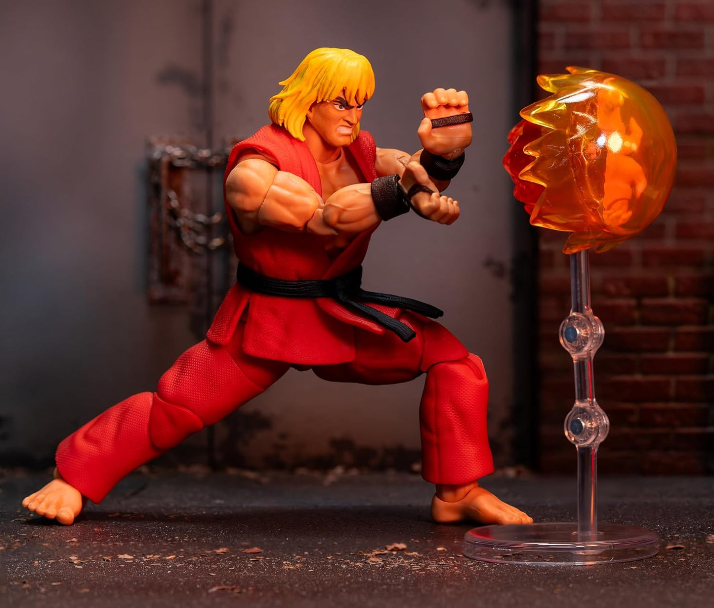 Jada Toys Street Fighter II 6" Ken Action Figure – 1:12 Scale, Toys for Kids and Adults