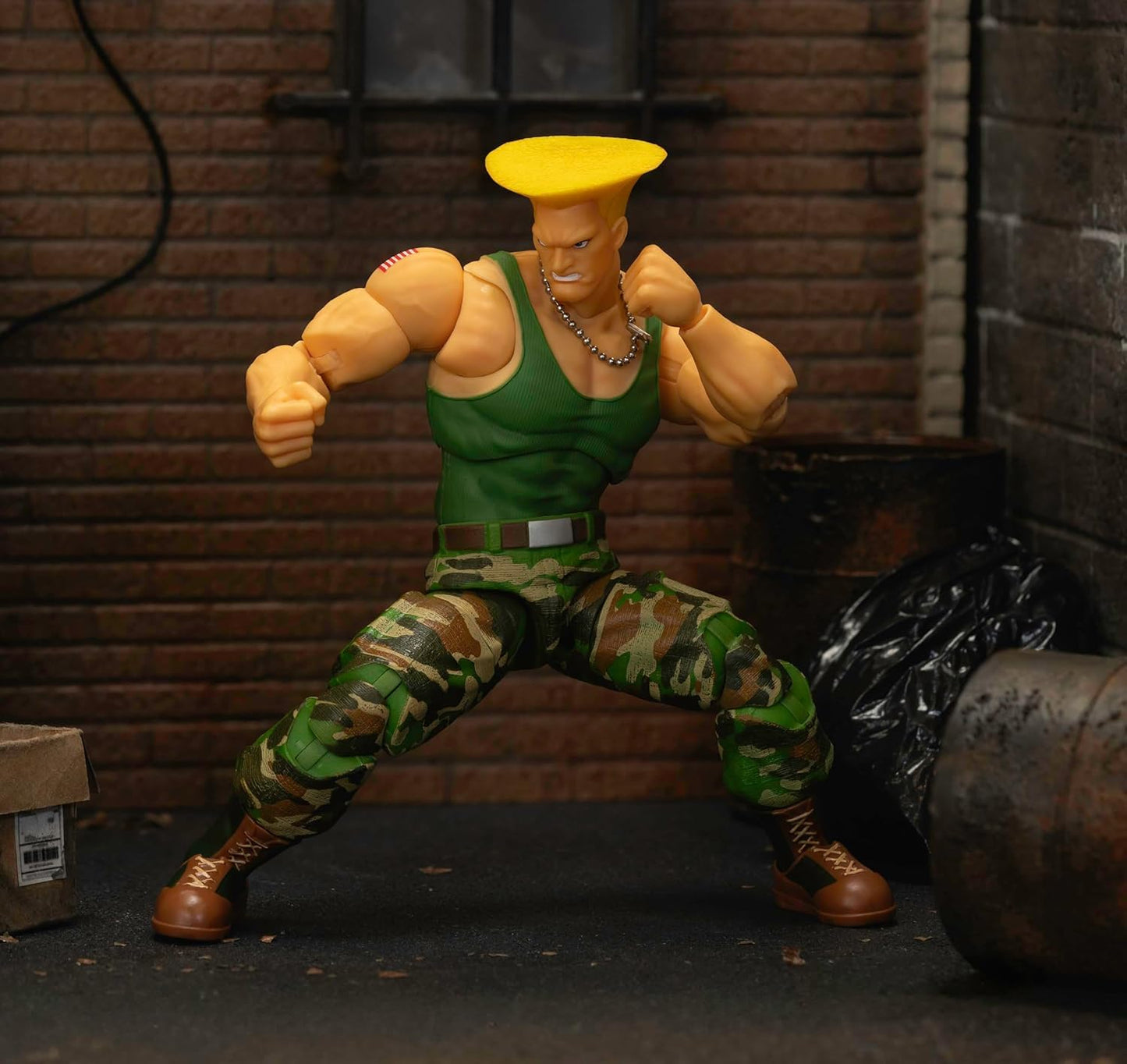 Jada Toys Street Fighter II Guile Action Figure – 1:12 Scale, 6" Tall