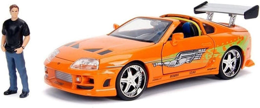 Jada 1:24 Diecast 1995 Toyota Supra with Brian O'Conner Figure – Collectible for Fast & Furious Fans