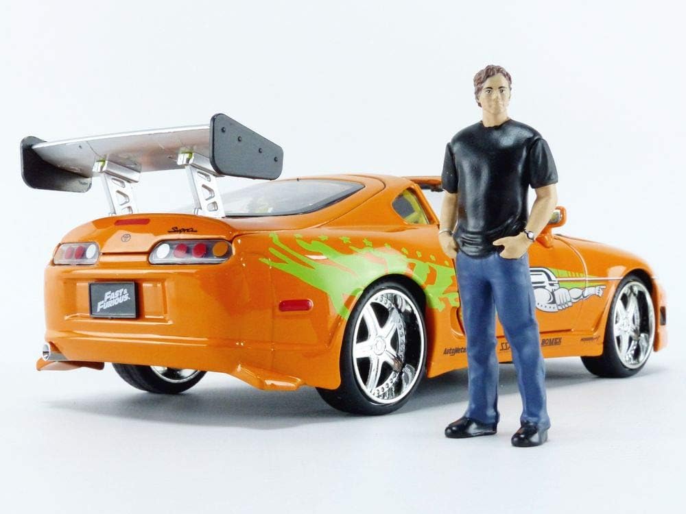Jada 1:24 Diecast 1995 Toyota Supra with Brian O'Conner Figure – Collectible for Fast & Furious Fans