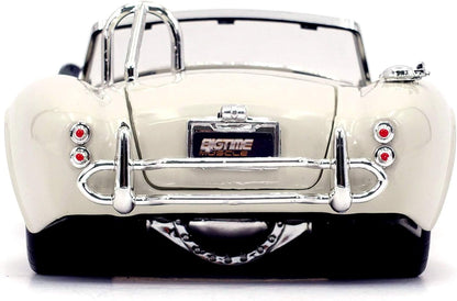 Jada Toys Bigtime Muscle 1:24 1965 Shelby Cobra 427 S/C Die-Cast Car – White