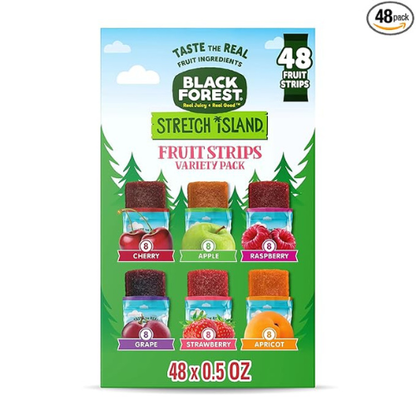 Stretch Island Fruit Strips Variety Pack – 48 Count (No Added Sugar)