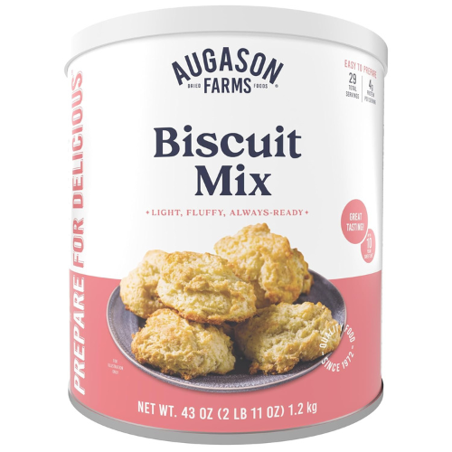 Augason Farms Biscuit Mix Can 29 Servings