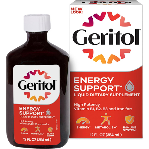 Geritol Liquid Vitamin & Iron Supplement, Energy Support, 12 oz