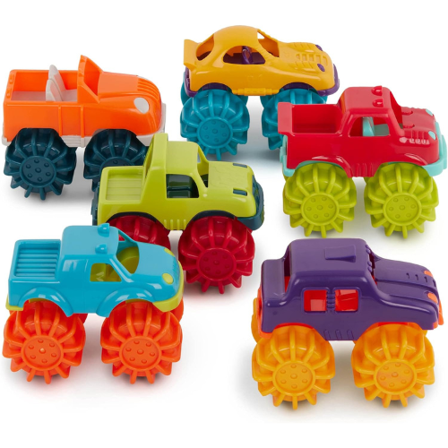 Battat Plastic Toy Cars , 6 Piece.
