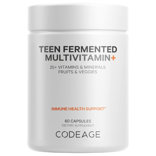 Codeage Teen Multivitamin – 25+ Nutrients, Organic, Omega-3, 60ct