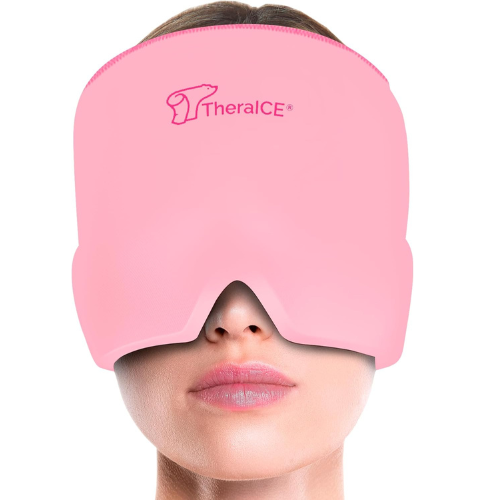 TheraICE Headache Relief Cap Cooling Gel Mask for Migraines , Stress and Pain Relief , Ideal Gift for Women