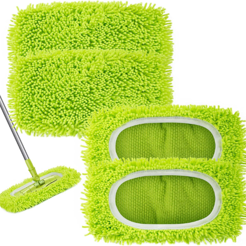 Reusable Microfiber Mop Pads , Tile & Laminate Floor Cleaning (4 Pack).