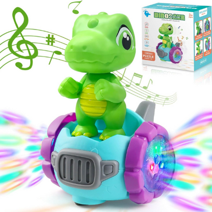 Dinosaur Robot Car Toy with Lights & Music , Fun Birthday & Christmas Gift