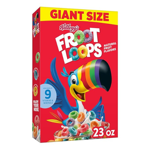 Kellogg’s Froot Loops Cereal – Giant Size, 23 oz