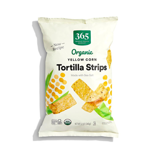 365 Organic Yellow Corn Tortilla Strips 12 oz