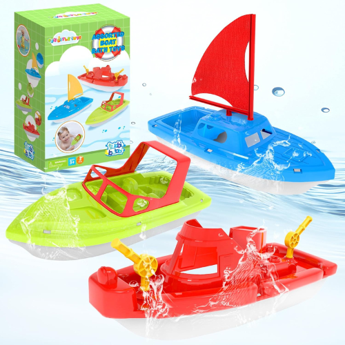Toy Boats 3 Piece Bath & Pool Water Play Set.