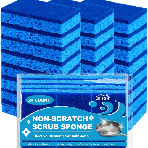 HOMEXCEL Kitchen Sponges – 24 Pack.