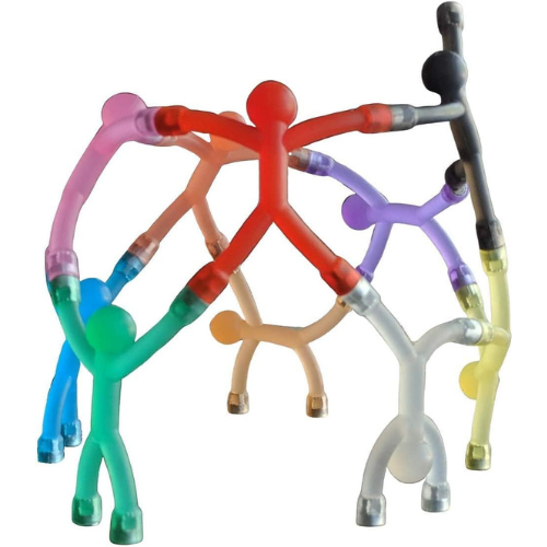 MAGMEN 10 Piece Magnetic Fidget Toy Set Opaque Color Magnets for Kids 3-8 Toddlers , Travel , Airplane Play , Desk Fun and Stocking Stuffer Gifts.