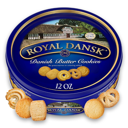 Royal Dansk Danish Cookie Selection 12 Oz Tin