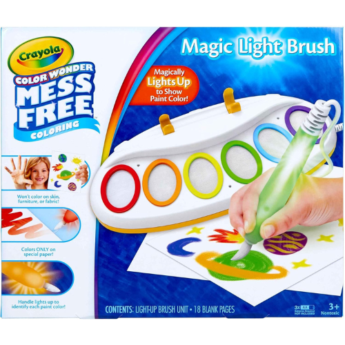 Crayola Color Wonder Magic Light Brush Mess Free Painting Kit for Toddlers Ages 3–5