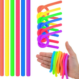 25 Pack Monkey Noodles Fidget Stretchy Sensory Toys for Kids , Toddlers and Autism  Stretchy Strings for Party Favors , Classroom and Easter