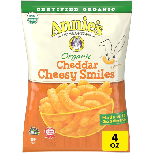 Annie's Organic Cheddar Cheesy Smiles 4 oz
