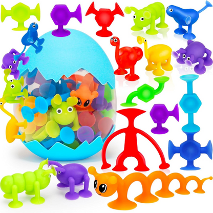 32 Piece Toddler Suction Cup Toys Set.