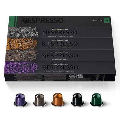 Nespresso Ispirazione Variety Pack – 50 Pods, Original Line