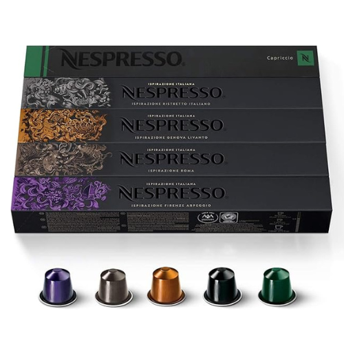 Nespresso Ispirazione Variety Pack – 50 Pods, Original Line