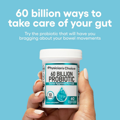 Physician's CHOICE Probiotics – 60 Billion CFU, Digestive & Gut Health, 60ct