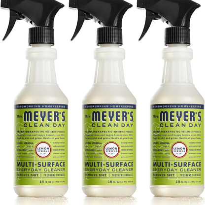 Mrs. Meyer’s Clean Day All Purpose Cleaner Spray Lemon Verbena Scent , Cruelty Free Formula , 16 fl oz , Pack of 3