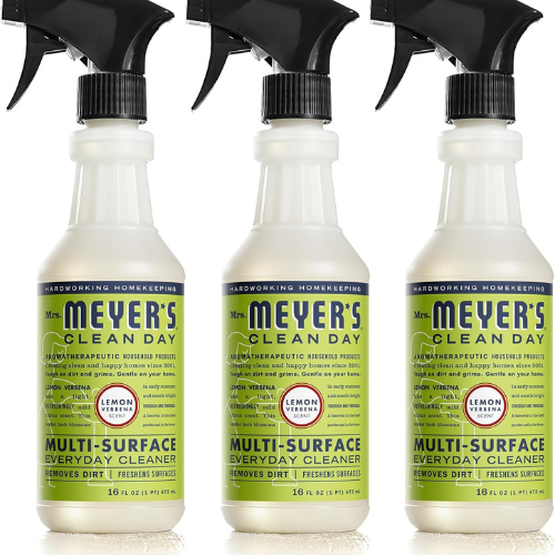 Mrs. Meyer’s Clean Day All Purpose Cleaner Spray Lemon Verbena Scent , Cruelty Free Formula , 16 fl oz , Pack of 3