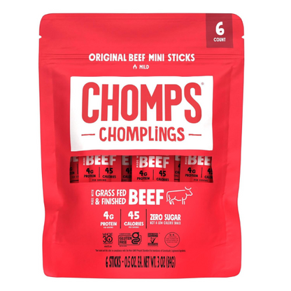 CHOMPS Mini Grass , 0.5 oz Each, Pack of 6.
